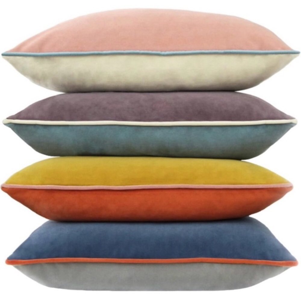 New (Set 4) Boho Velvet Throw Pillow Covers Cases Shams | 20 x 20